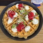 大阪・関西万博 北欧館 - Nordic waffle, cavlar, sour cream