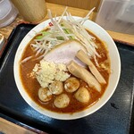 味噌麺処 花道庵 - 【番長ラーメンtpチンピラ玉子sv刻み大蒜】