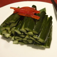 維新號 銀座新館 - 辣拌黄瓜(きゅうりの甘酢漬け)：1,400円