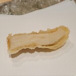 ぬま田 - ⑫舞茸株《軸》(岩手県産)
      大きな天然舞茸の切り取った株の部分のみ
      加熱により香りと旨みが引き出されています
      個人的はジューシーさに驚く、舞茸がこれだけ水分を湛えていることにビックリ