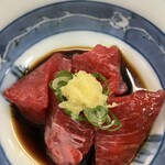 御料理　山上 - マグロの顎肉
