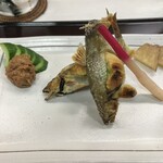 御料理　山上 - 鮎の塩焼き