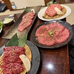 韓國廚房Senara - 特選上ハラミ、生タン塩、特選上タン、特選カイノミ