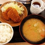 かつや - 豚汁定食♪温まりました///