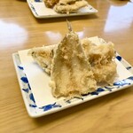 天ぷら よこい - ●一皿目
      ・鱧
      ・穴子
      ・鱚