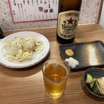 カープ鳥 - カーブ（サッポロラガー）とお通し