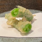 天ぷら岡本 - 天ぷら岡本(甘長唐辛子)