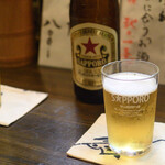 大納言本家 - ビール中瓶 赤星 