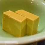 大納言本家 - お通し(かぼちゃの創作豆腐)