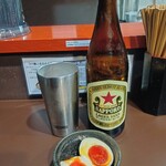 鶏paitan 心麦 - 赤星＆煮卵