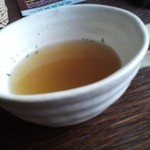 しらかみカフェ - ランチのスープ