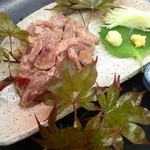 Miyazaki chicken white liver sashimi