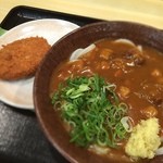 NRE&めりけんや - 昨日の夕ごはん。カレーうどん久々に食べるとうまいっ！