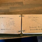 カフェ ケシパール - 一つ一つ手書きで（結構な量があります）書かれています。感服です。