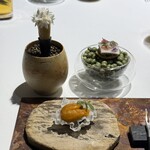 ラ・ヴァガボンド - 化石の上(生雲丹、秋刀魚のタルト、渡り蟹)