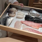 神田錦町 鮨たか晴 - 当日のネタ