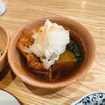 五月四日 - 夏野菜と大山鶏のさっぱり黒酢の揚げ浸し 