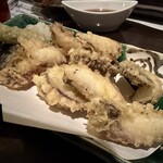 春夏しゅん冬 - 松茸とハモの天ぷら