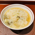 馳走 啐啄一十  - 【写真⑬】特製おじや(クエ、鮑、渡り蟹、剥入り)、35年継ぎ足しポン酢掛け