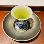 馳走 啐啄一十  - 【ドリンク③】煎茶(広島の超軟水 白鴻の仕込水、盛川酒造、40℃台)