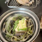 法師 - 渡り蟹の味噌汁と焼魚(のど黒一夜干し・笹かれい)