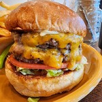 オーマイゴッドバーガー - ツーバイツー(2×2)とポテト&ドリンクコンボ