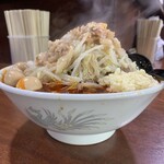 D麺 - 辛麺　1,280円　味付けうずら　150円