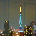 Escalier - お店からの東京タワー（この日は、ライトアップが違いました）