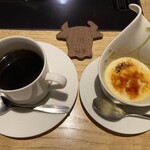 すき焼き 牛しゃぶ 松重 - コーヒー・デザート（ブリュレしたプリン）