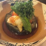 日本料理 ほとり - 車海老と丸茄子