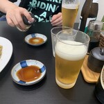ぎょうざ 松龍軒 - 瓶ビール500円　ノンアル瓶350円