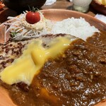 びっくりドンキー 南郷通店 - ガリバーバーグディッシュ、カリー、チーズTP