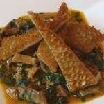 カーサ・デル・チーボ - 和牛ギアラとほうれん草のツィミーノと和牛トリッパのクロカンテ