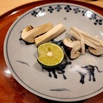 銀座 しのはら - 雲南省と国産松茸