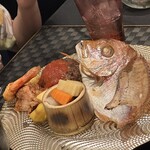 縁結び懐石 瑞亭 - 子供用のお料理です。お頭付き！