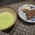 縁結び懐石 瑞亭 - デザートにお抹茶は最高ですね