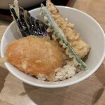 麦穂 - 天丼セットの天丼