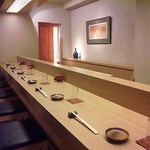 鮨 田可尾 - 今回は貸切の為、店内撮影の許可もいただきました（承認済み）