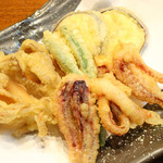 天ぷらの盛り合わせ