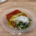 Haruka Murooka - パプリカとナスのテリーヌ仕立て
      Paprika and eggplant terrine