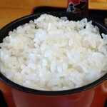 相間川温泉　ふれあい館 - ご飯の量もしっかりある。