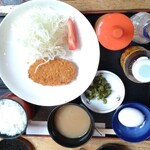 相間川温泉　ふれあい館 - 参考〜『お！たまセット』。卵は温泉卵。コロッケは揚げたてで美味しい。女性に人気。