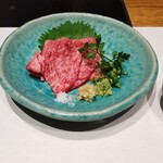 近江牛岡喜 - 楽コース　牛刺し身