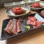 肉もん 河原町竹屋町店 - 万葉牛のまわりやいたやつ　肉刺し