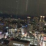 FaRo Italiano - コース料理終盤時の夜景