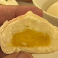 桂花苑 - 桃まん断面