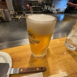 お好み焼き ひらた - 生ビール
