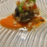 ポンテ ベッキオ - 秋刀魚のコンフィと焼きナス、季節のサラダ