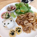 Neko◯cafe - 生姜焼き定食