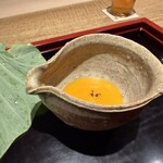 323395911 - 南瓜の葛豆腐 バターナッツカボチャ擦り流しキハダ